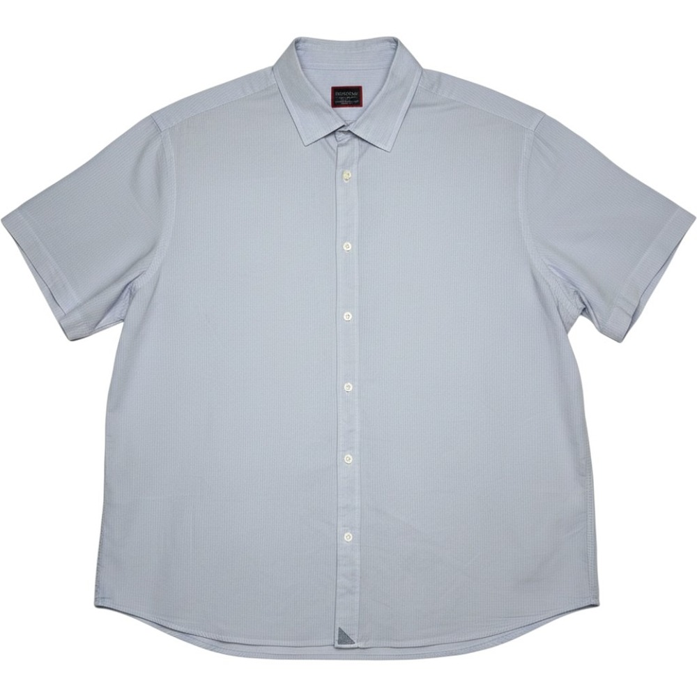 UNTUCKit Mens Pavao Relaxed Fit Short Sleeve Button Down Shirt Blue XXL